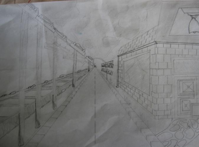 One-Point Perspective Drawing, 5th