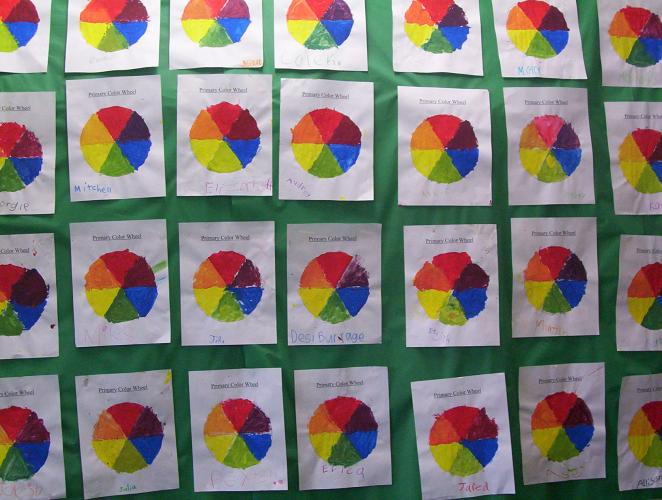 Basic Color Wheels, 1st grade
