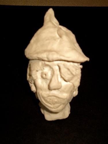 Clay portrait sculpture, Marblex Clay