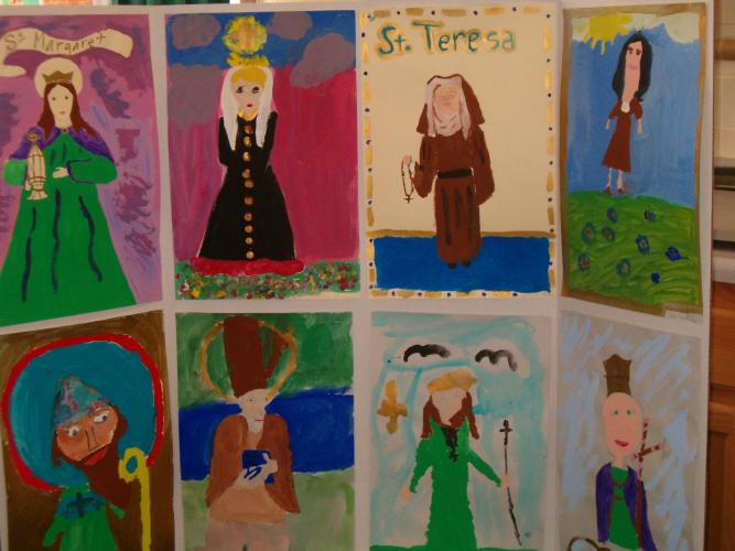 All Saints Day paintings, multiple grades