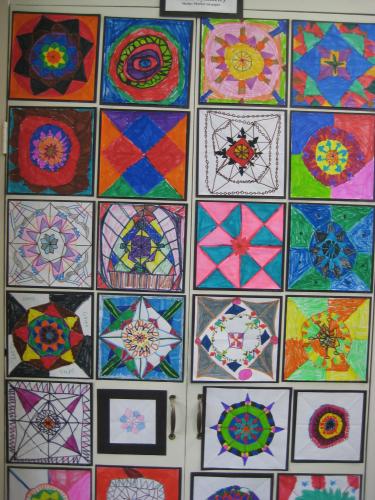 Radial Symmetry compositions, 2nd grade