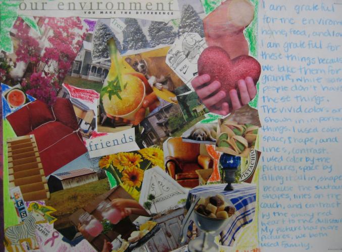 Thematic mixed-media collage, 7th 
