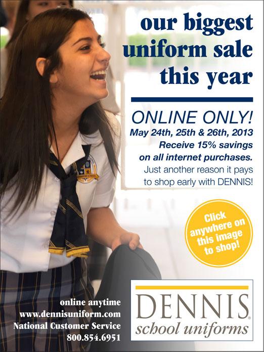 Dennis Uniform Sale St. Ignatius Parish School
