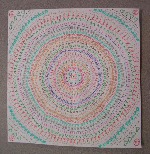 intricate radial symmetry design