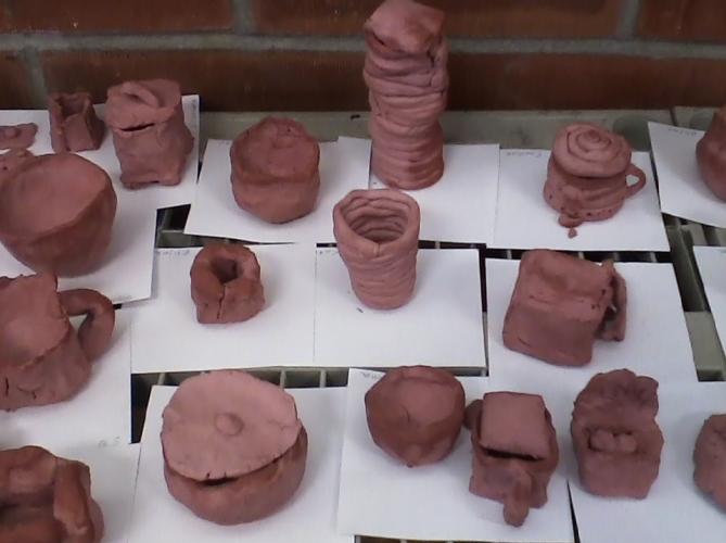 Clay pottery, Mexican Red Clay, 4th grade