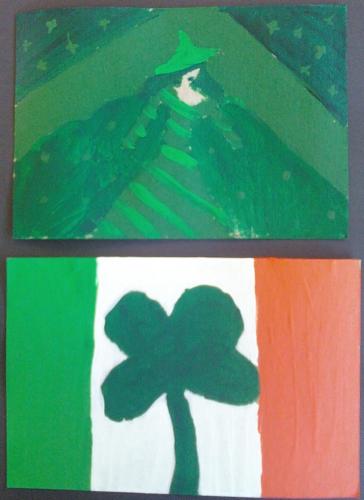 Irish-themed paintings for St. Patrick's Day