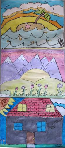 Contour Line compositions (one continuous, unbroken line), 5th