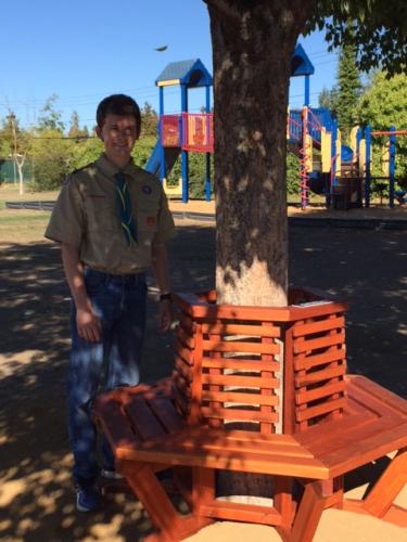 Zach Williams and his Eagle Scout project on the S.I. playground