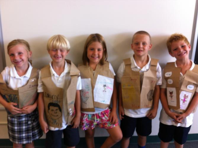 Paper Bag Vest Book Reports!