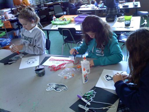 October 2014 Art Club meeting