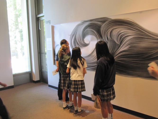 In a gallery at CSUS