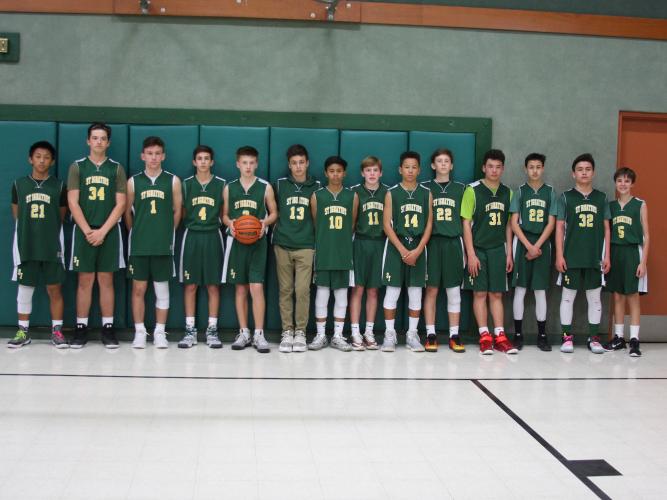 8th grade Varsity boys 2016-17