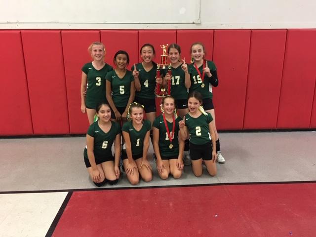 JV Girls 2018 Champions St. Charles Volleyball tournament