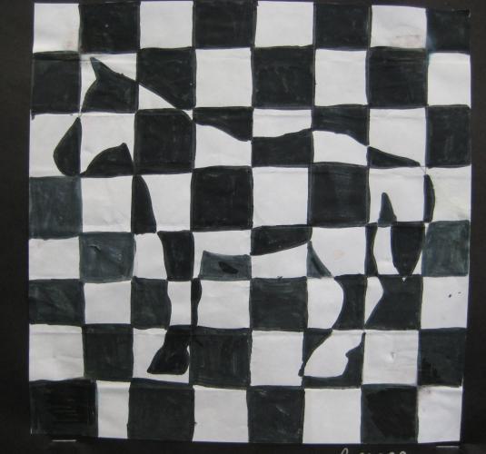 Positive/negative space composition, 4th