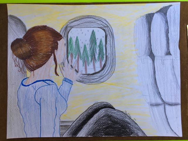 "Through the Window" Covid pandemic art